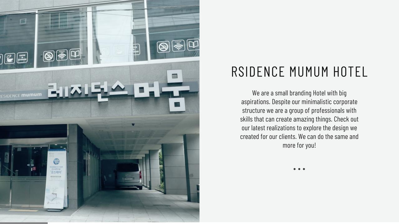 Residence Mumum Hotel Busan Exteriör bild